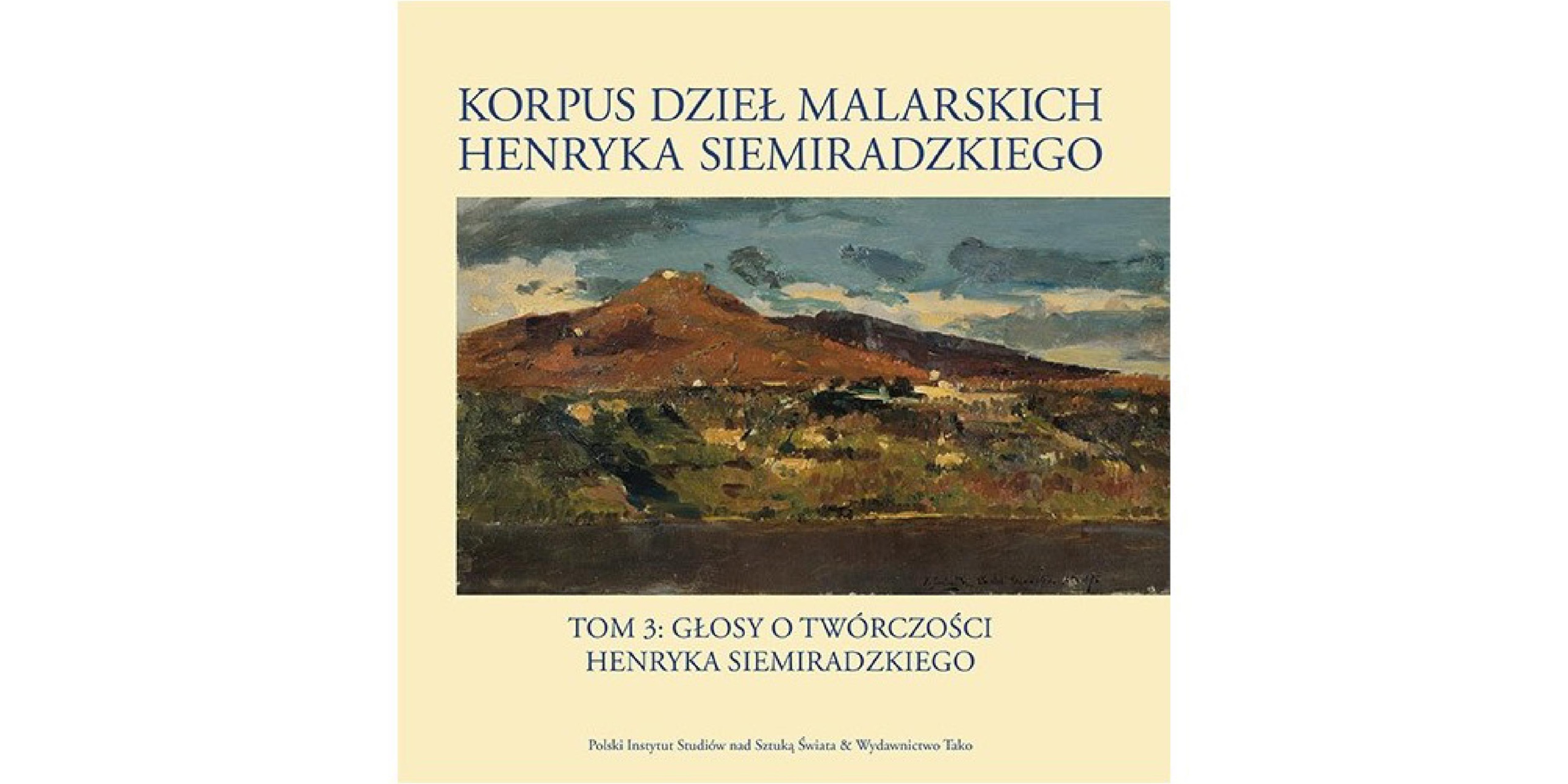 Okładka wydawnictwa Korpus dzieł malarskich Henryka Siemiradzkiego