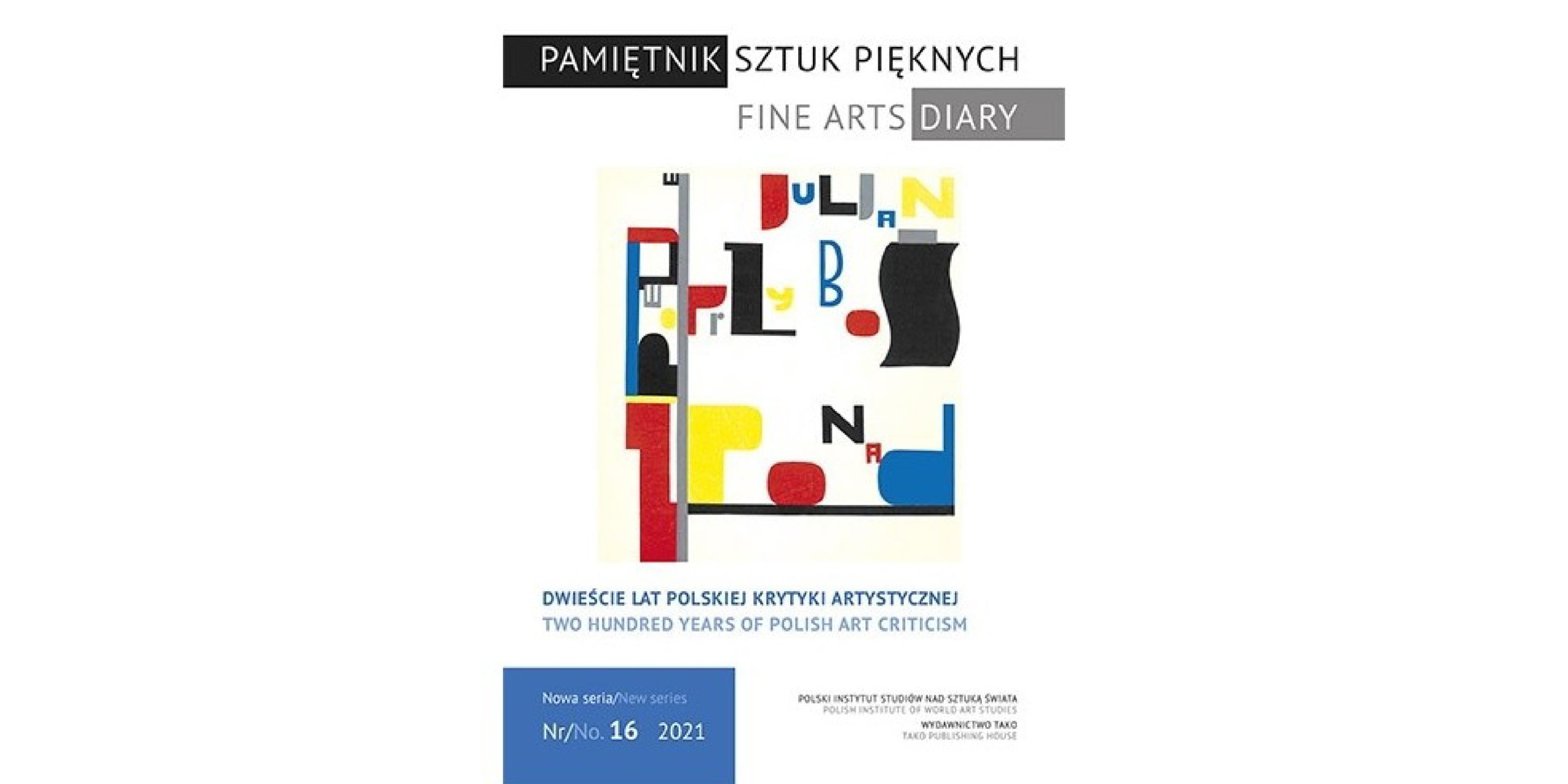 Okładka wydawnictwa Pamiętnik Sztuk Pięknych