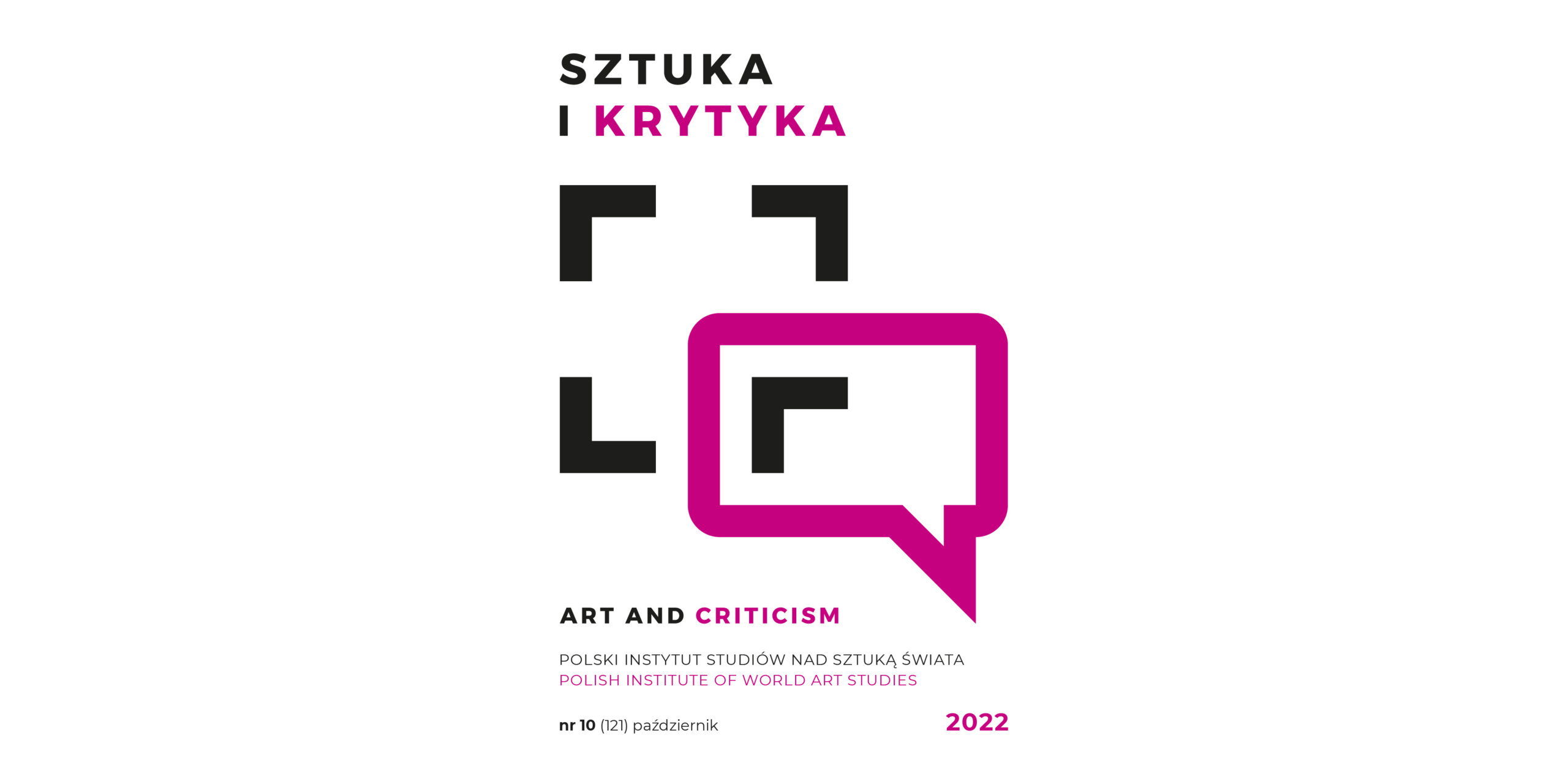 Okładka miesięcznika Sztuka i Krytyka