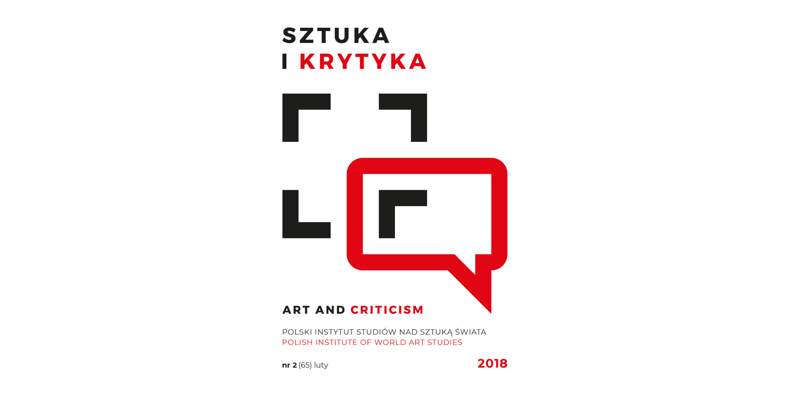 Okładka miesięcznika Sztuka i Krytyka