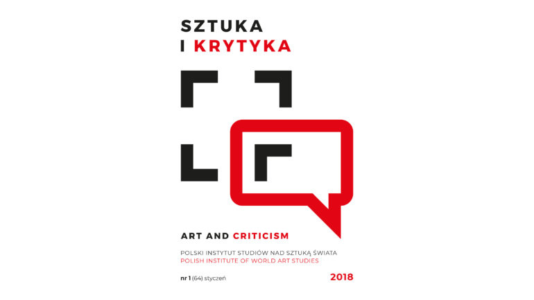Okładka miesięcznika Sztuka i Krytyka