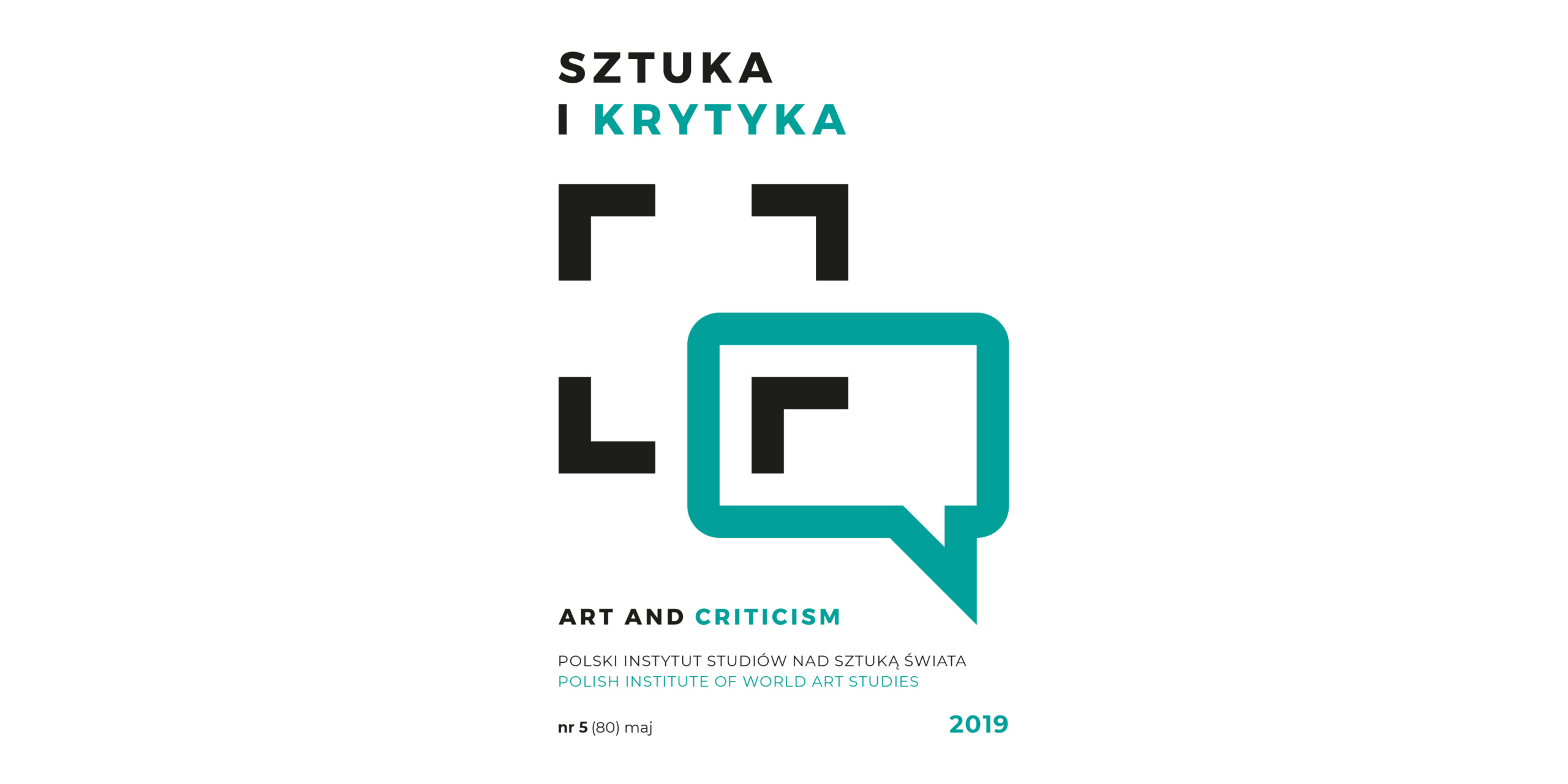 Okładka miesięcznika Sztuka i Krytyka