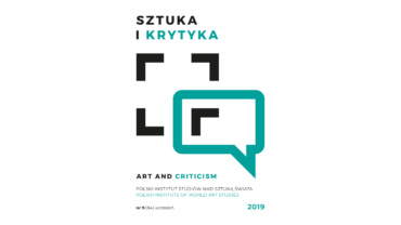 Okładka miesięcznika Sztuka i Krytyka