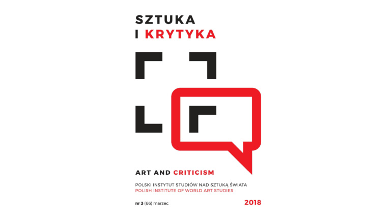 Okładka miesięcznika Sztuka i Krytyka