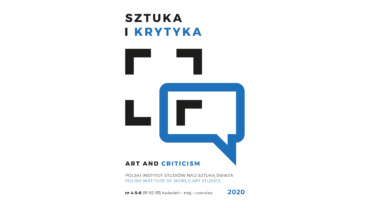 Okładka miesięcznika Sztuka i Krytyka