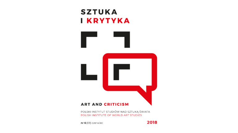 Okładka miesięcznika Sztuka i Krytyka
