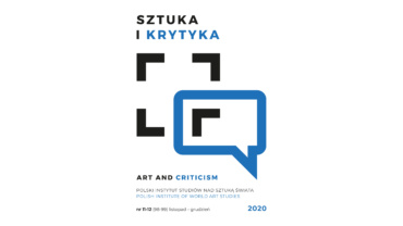 Okładka miesięcznika Sztuka i Krytyka