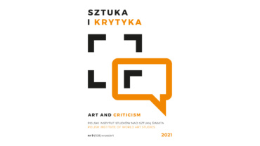 Okładka miesięcznika Sztuka i Krytyka