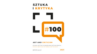 Okładka miesięcznika Sztuka i Krytyka