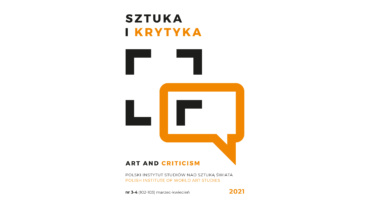Okładka miesięcznika Sztuka i Krytyka