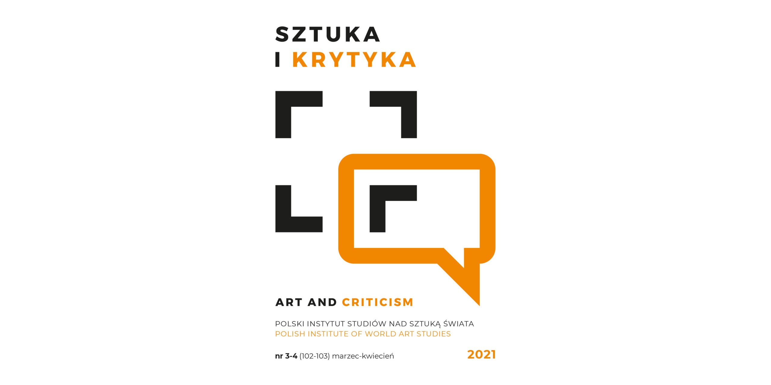 Okładka miesięcznika Sztuka i Krytyka