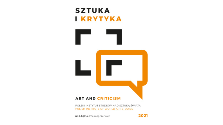 Okładka miesięcznika Sztuka i Krytyka