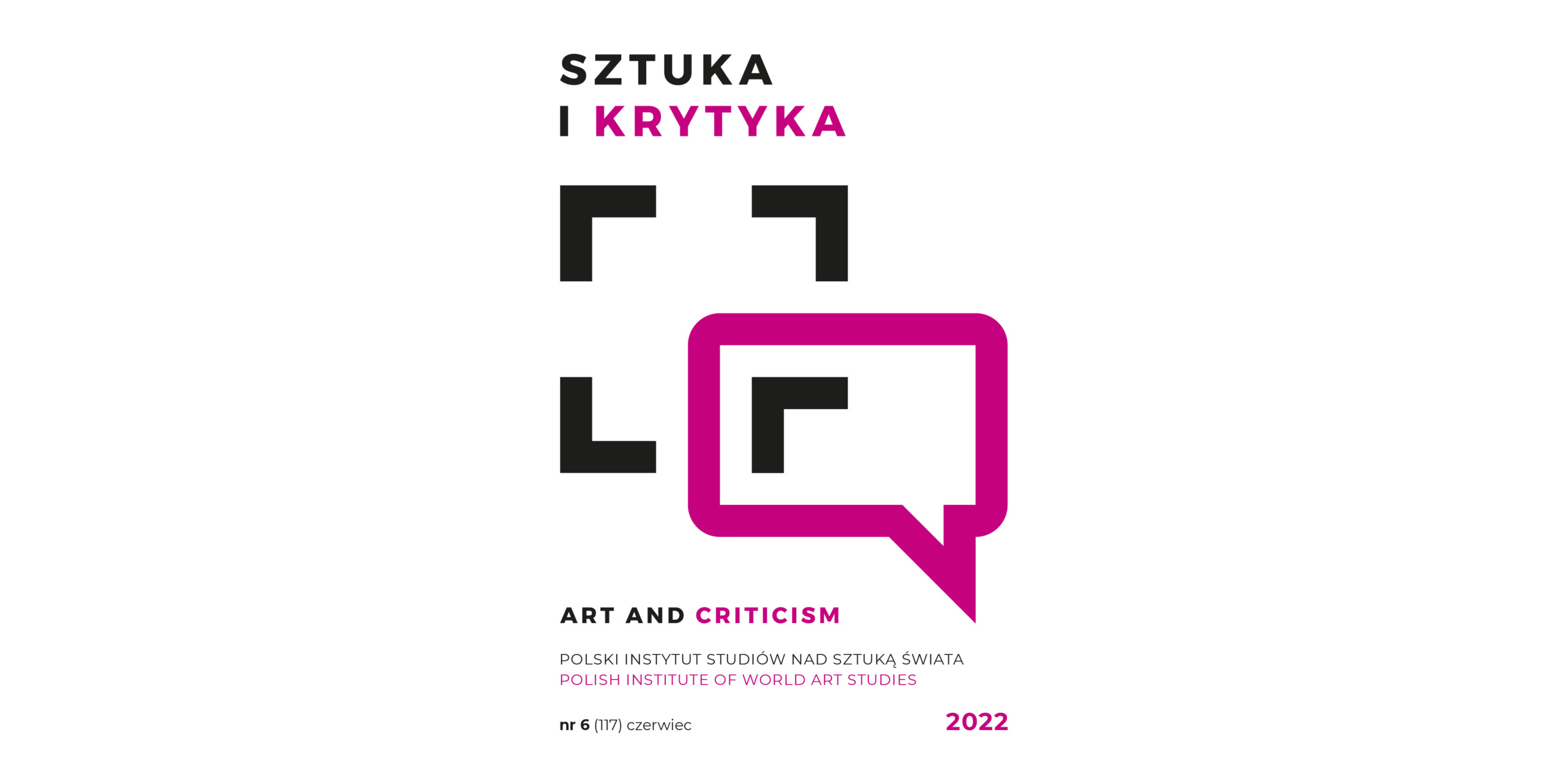Okładka miesięcznika Sztuka i Krytyka