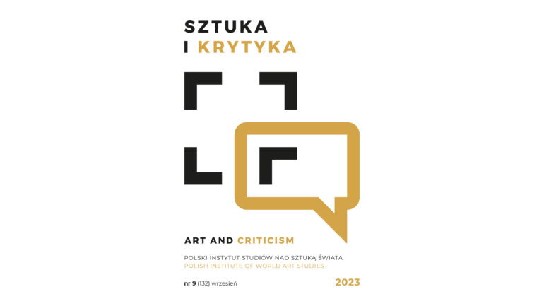 Okładka miesięcznika Sztuka i Krytyka