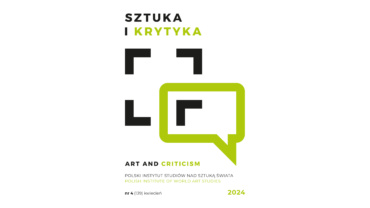 Okładka miesięcznika Sztuka i Krytyka