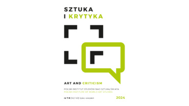 Okładka miesięcznika Sztuka i Krytyka