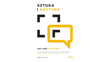 Okładka miesięcznika Sztuka i Krytyka