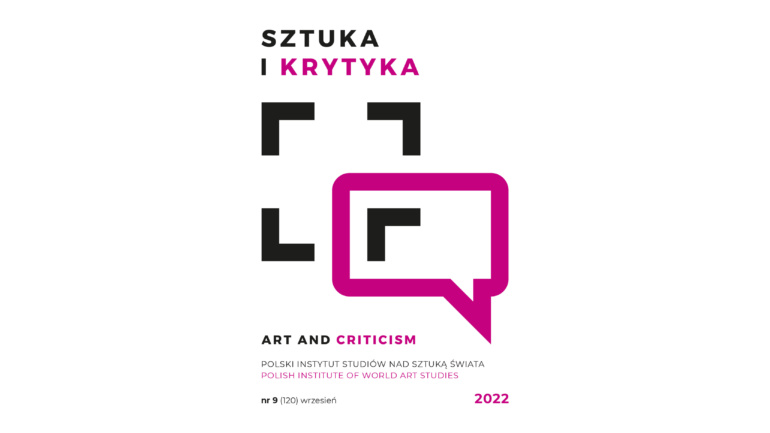 Okładka miesięcznika Sztuka i Krytyka